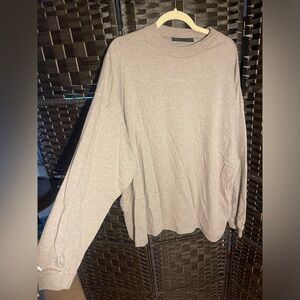 Essentials Beige Long Sleeve Shirt